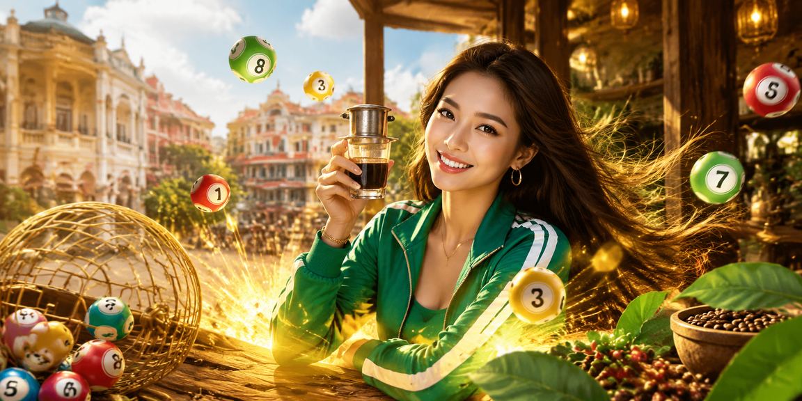 Khung cảnh xổ số và cà phê tại Hồ Chí Minh